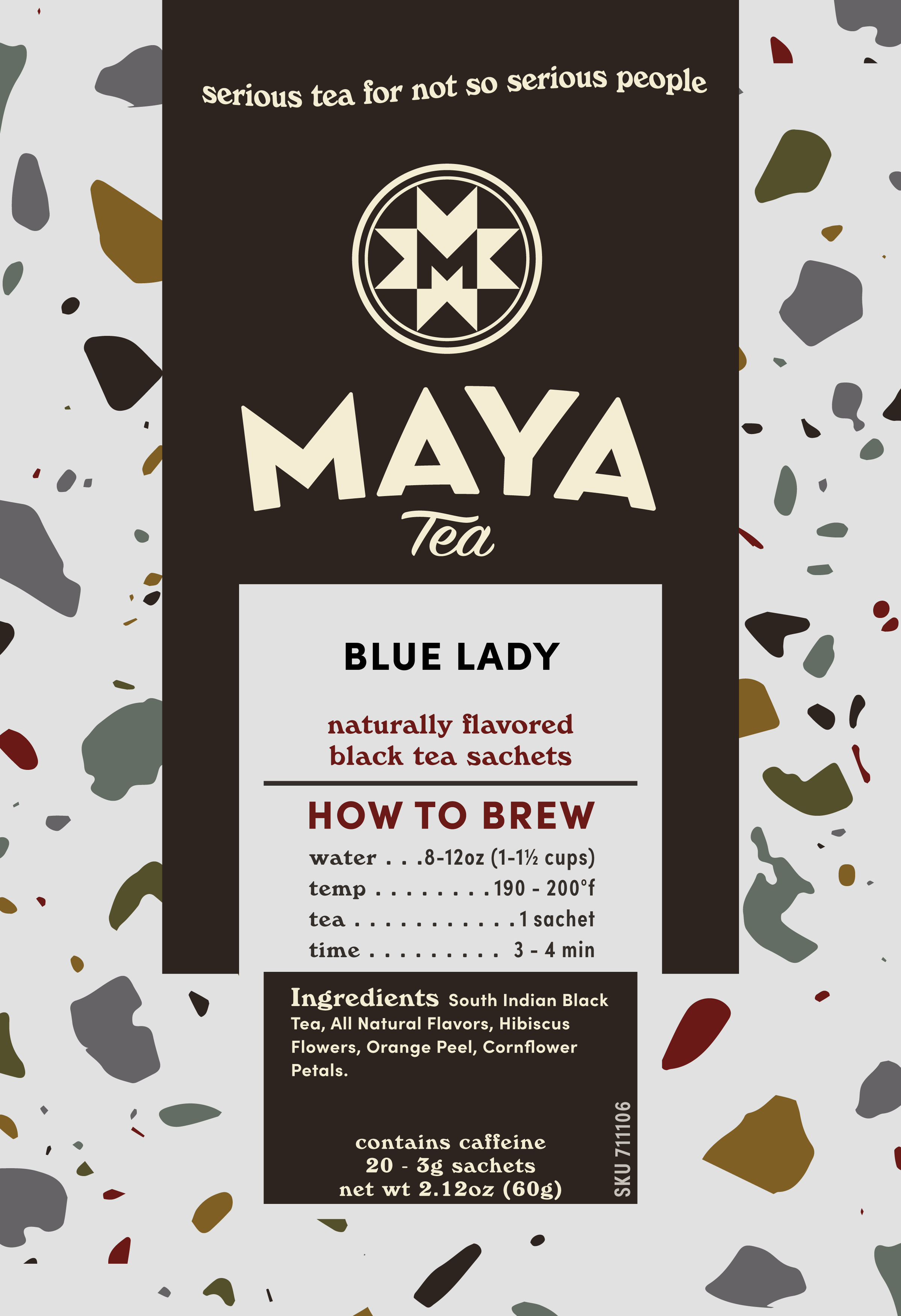 Blue Lady Black - Case of 6 20ct Retail Sachets