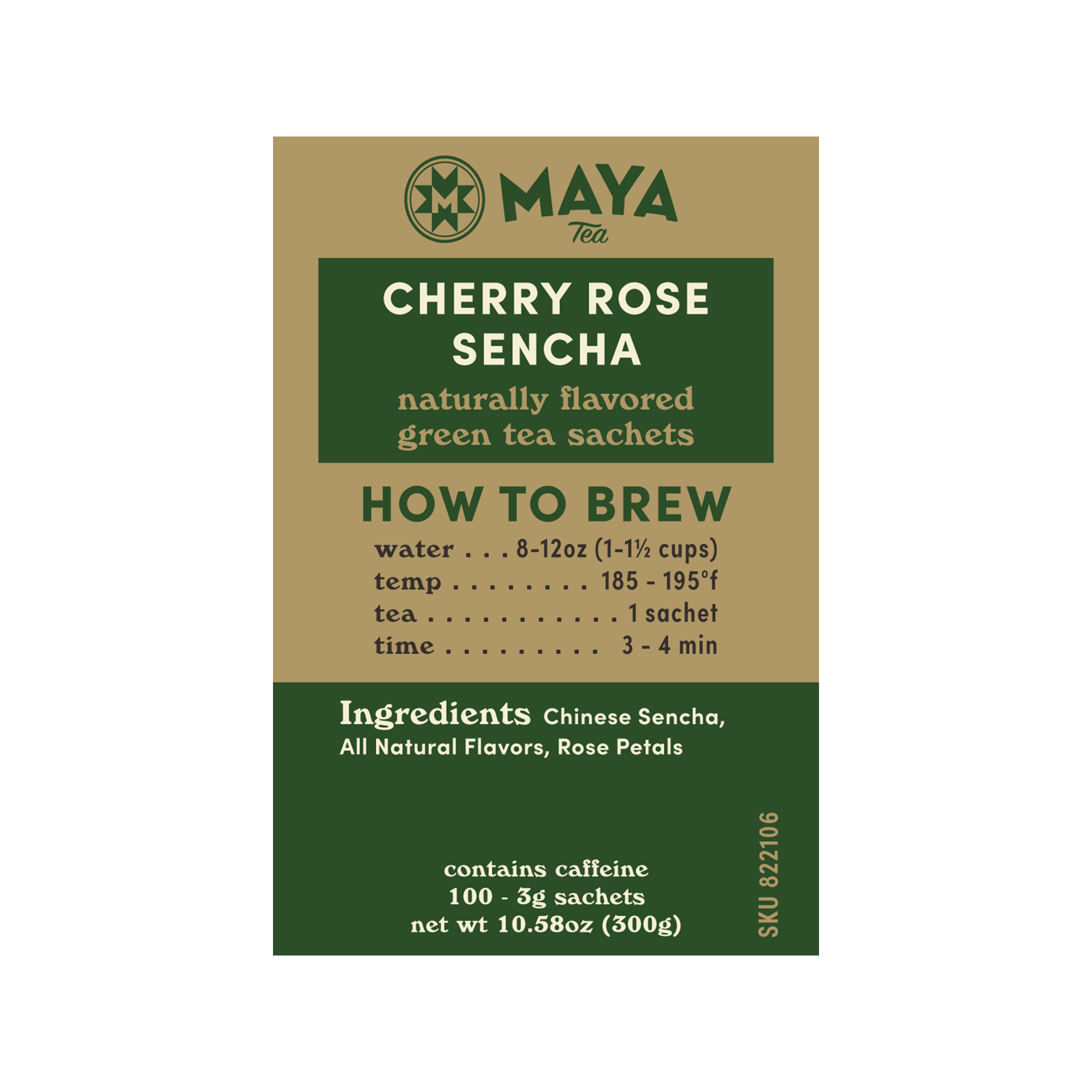 Cherry Rose Sencha - 100 Count Bulk Sachets