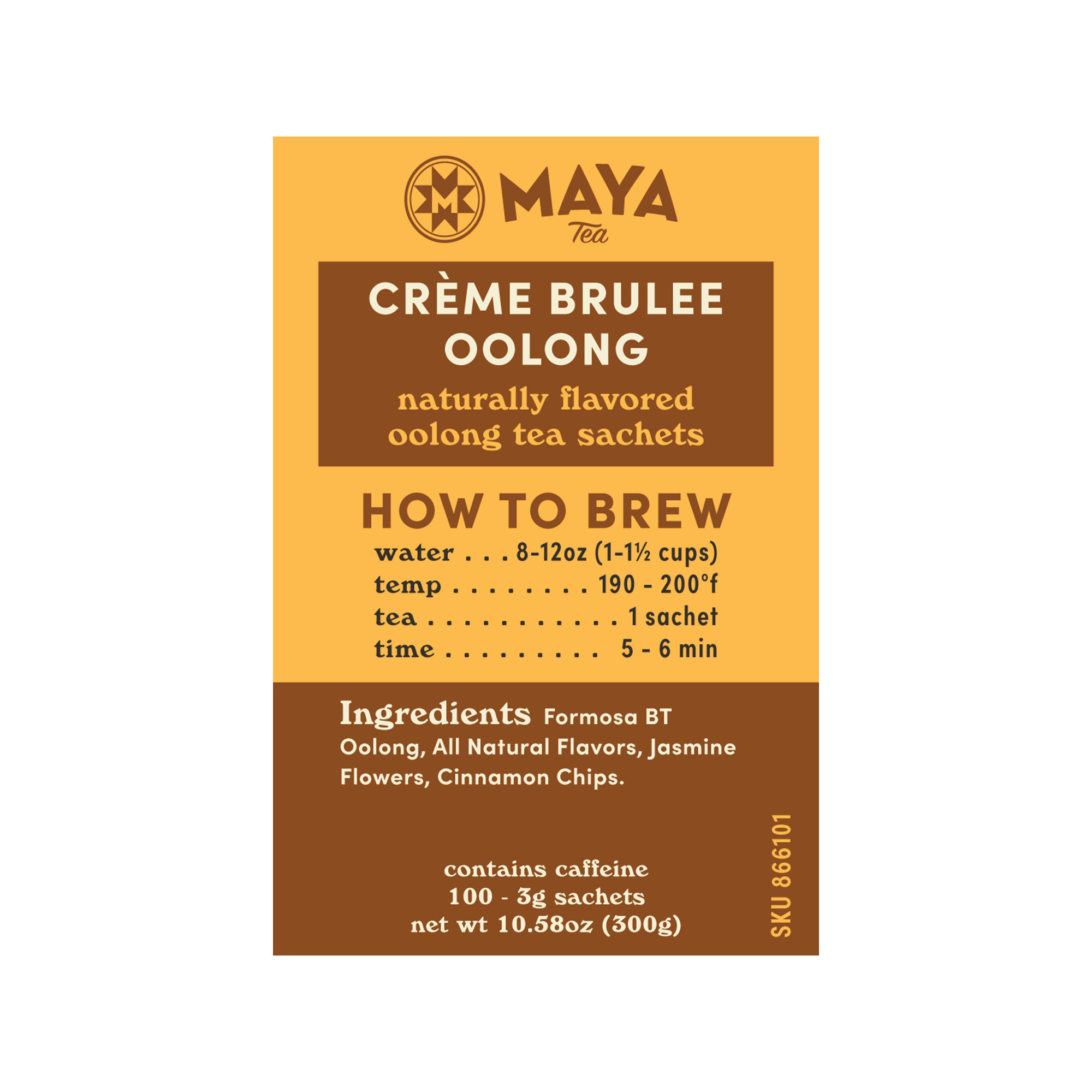 Creme Brulee Oolong - 100 Count Bulk Sachets