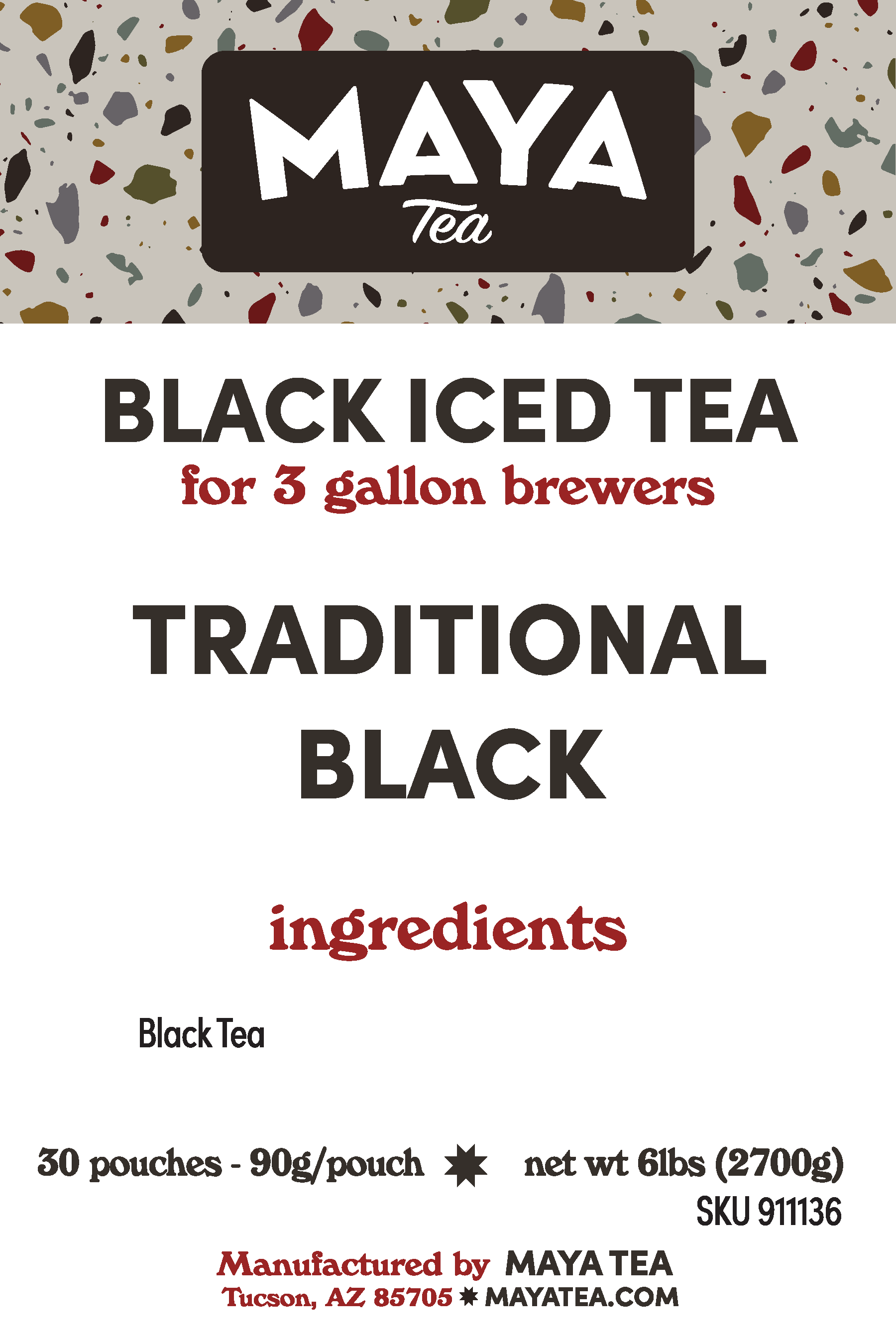 Traditional Black - 30 Count Iced Tea Case