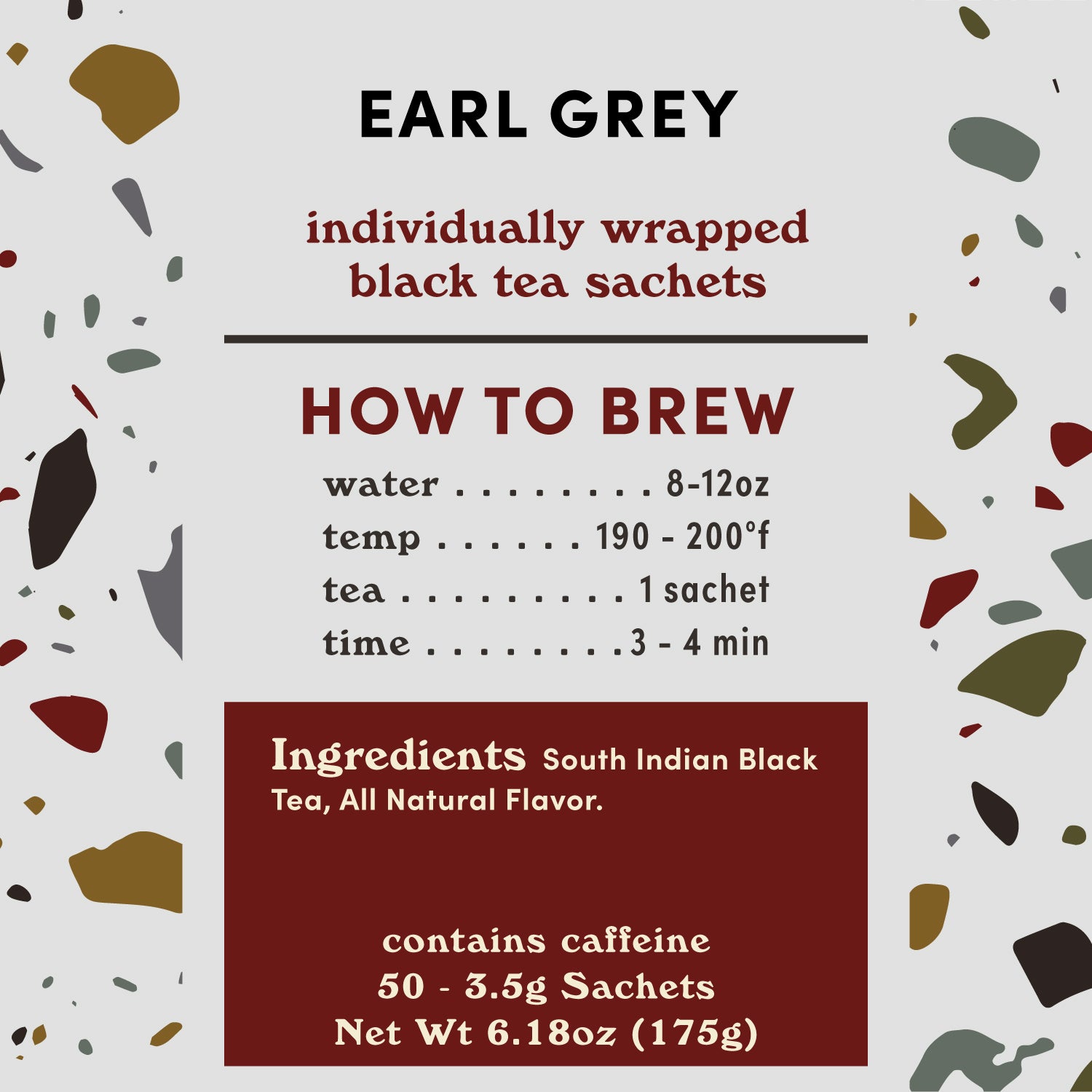 Earl Grey Black 50ct Overwrap Sachet