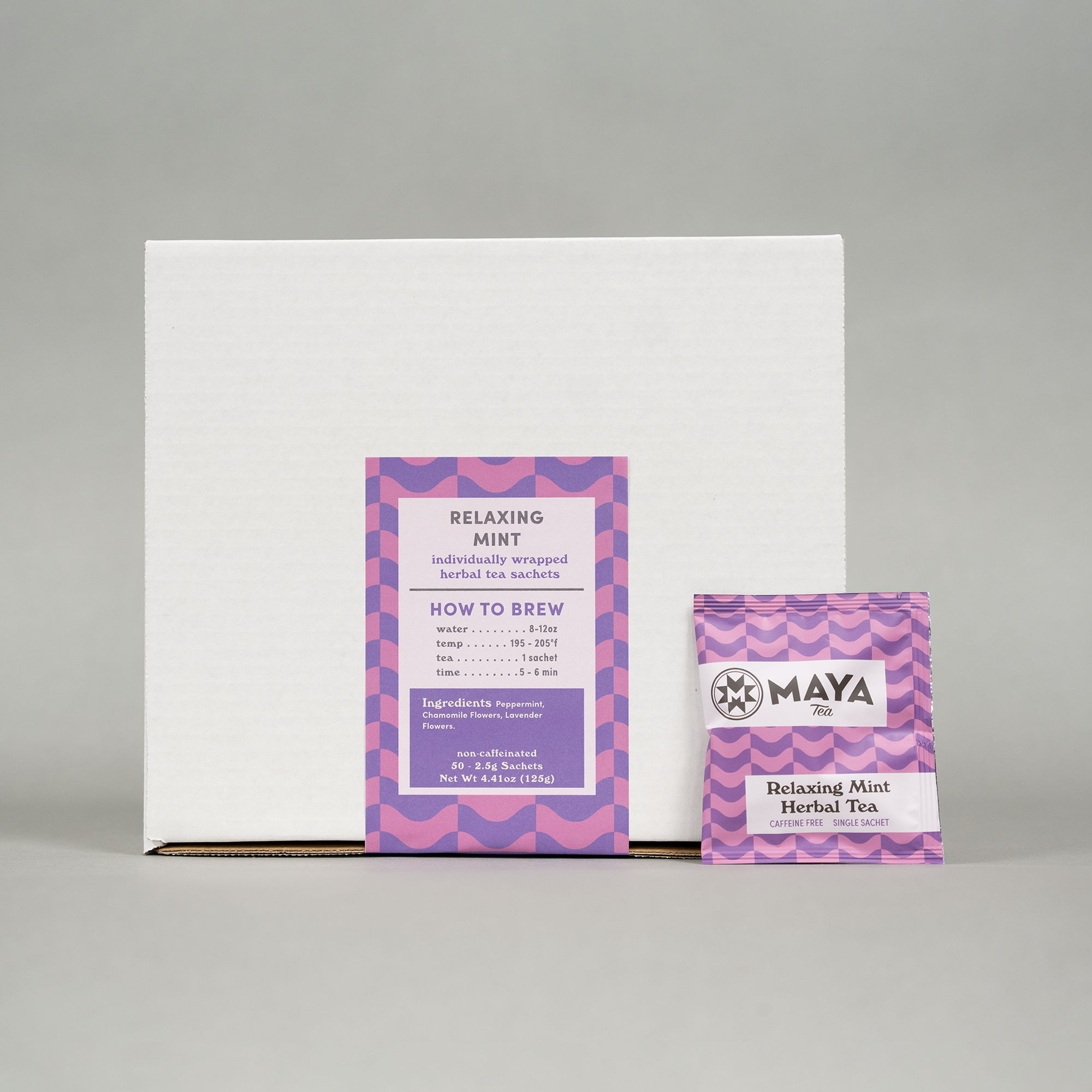 Relaxing Mint Herbal 50ct Overwrap Sachet