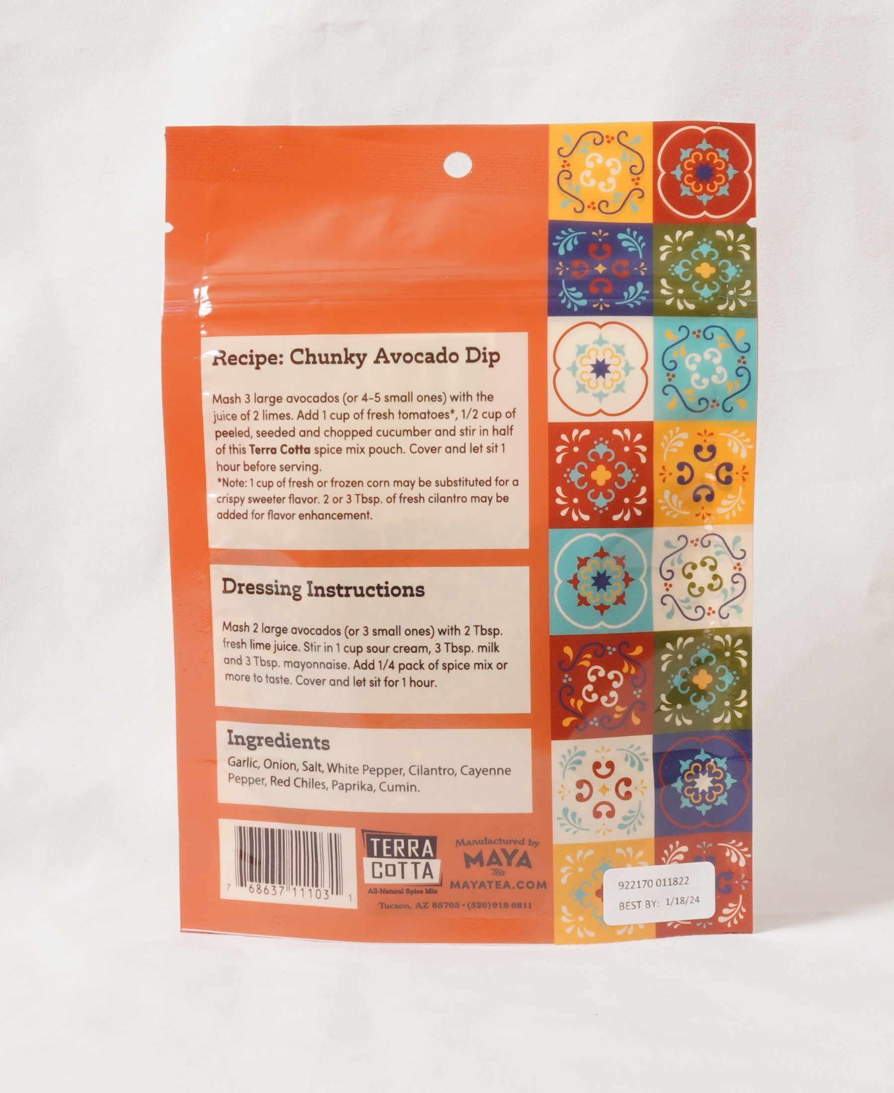 Chunky Avocado Dip Mix - 8 Pack Case