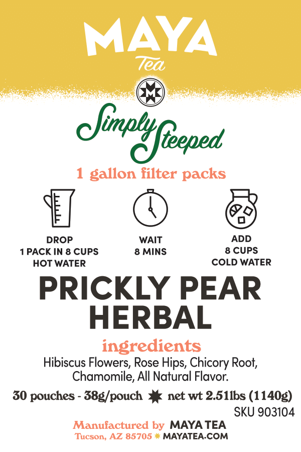 Prickly Pear Herbal - 30 Count Simply Steeped Case