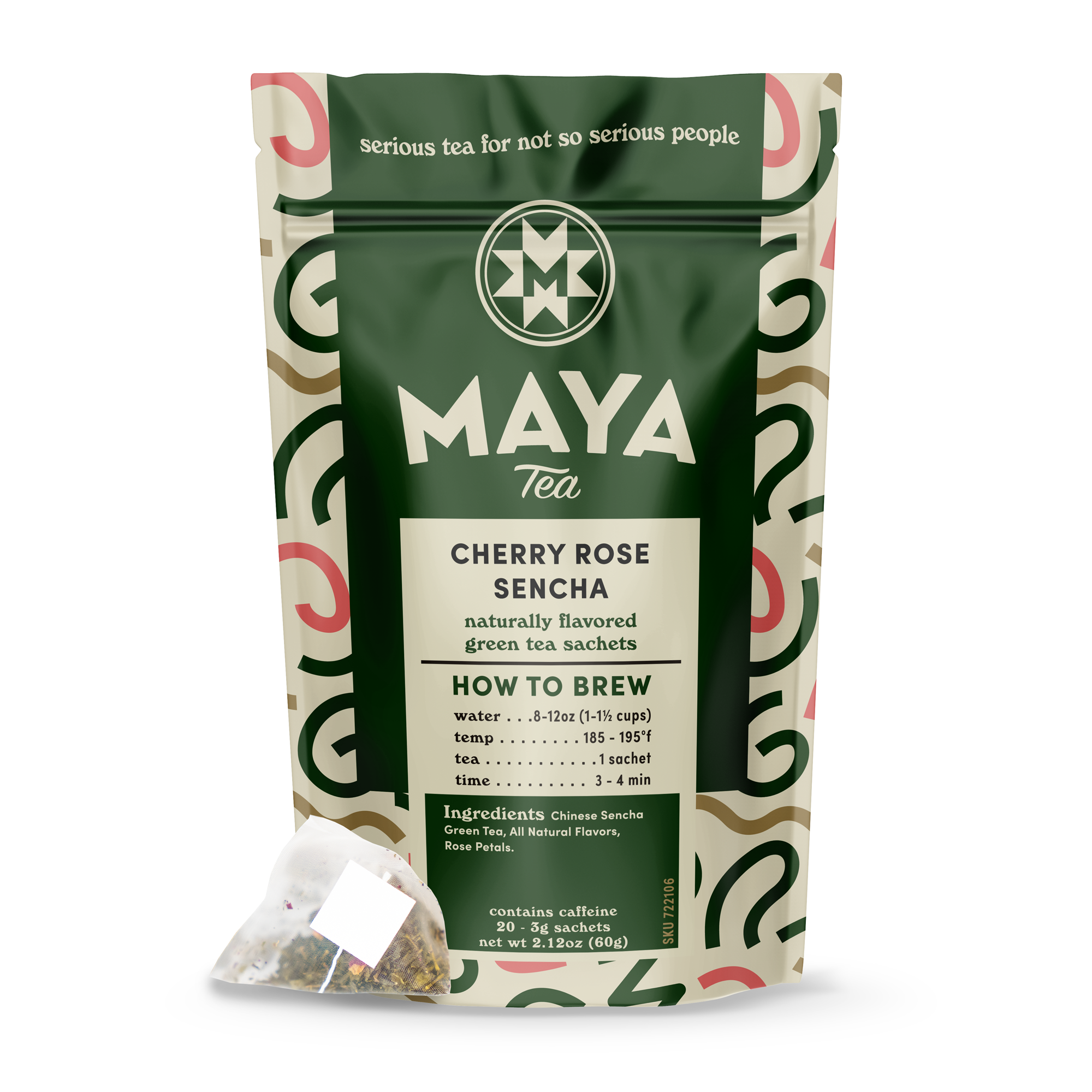 Cherry Rose Sencha Green - Case of 6 20ct Retail Sachets