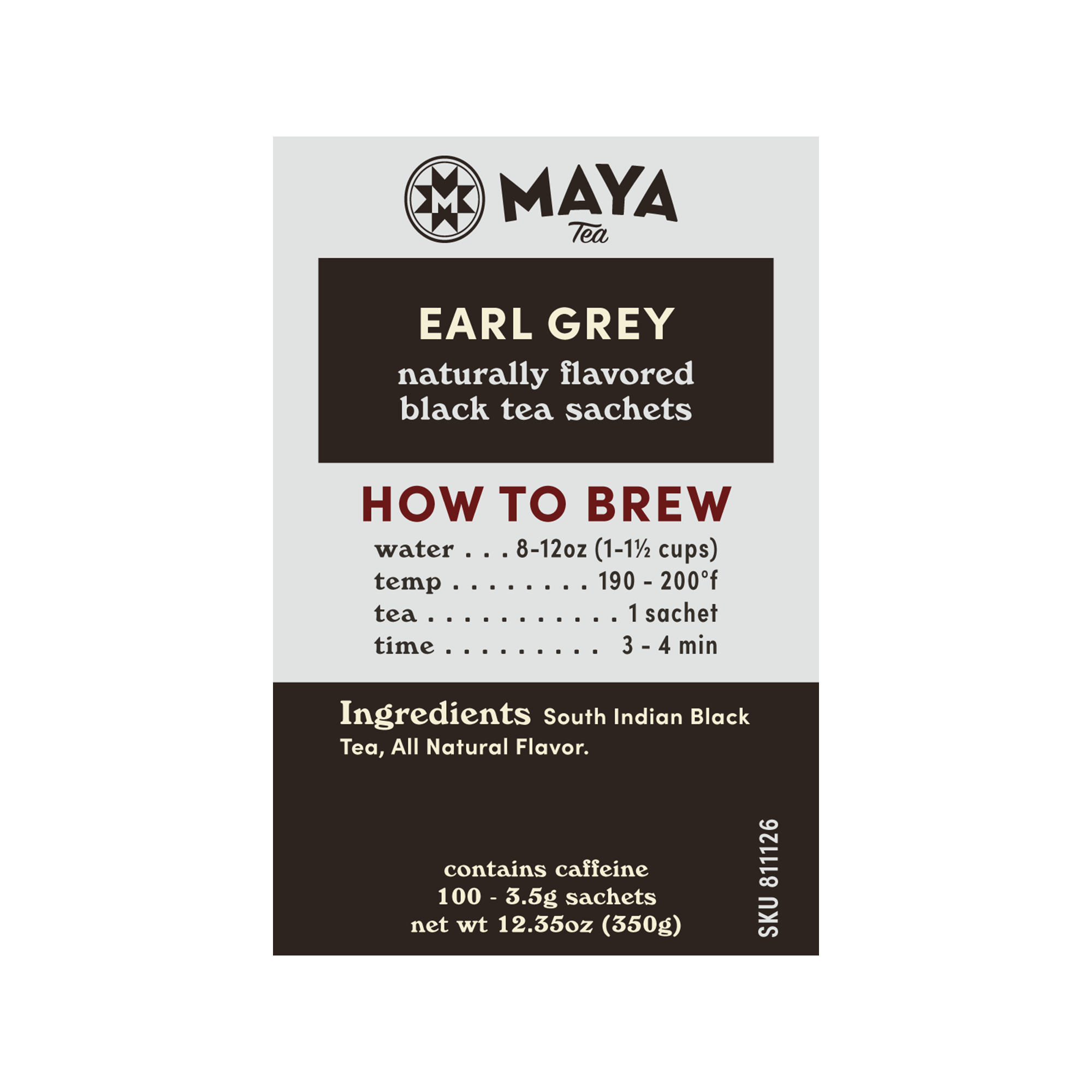 Earl Grey Black - 100 Count Bulk Sachets