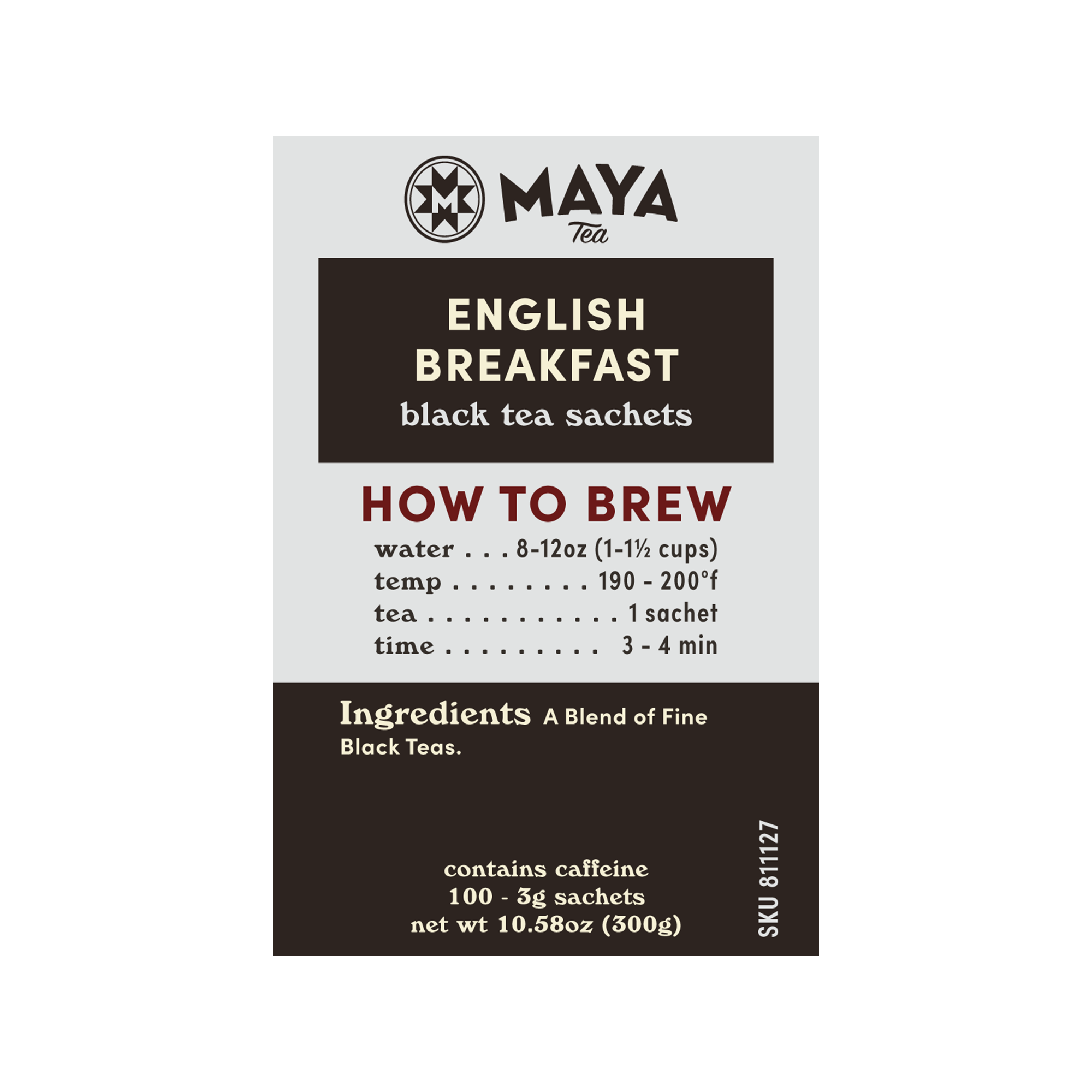 English Breakfast Black - 100 Count Bulk Sachets