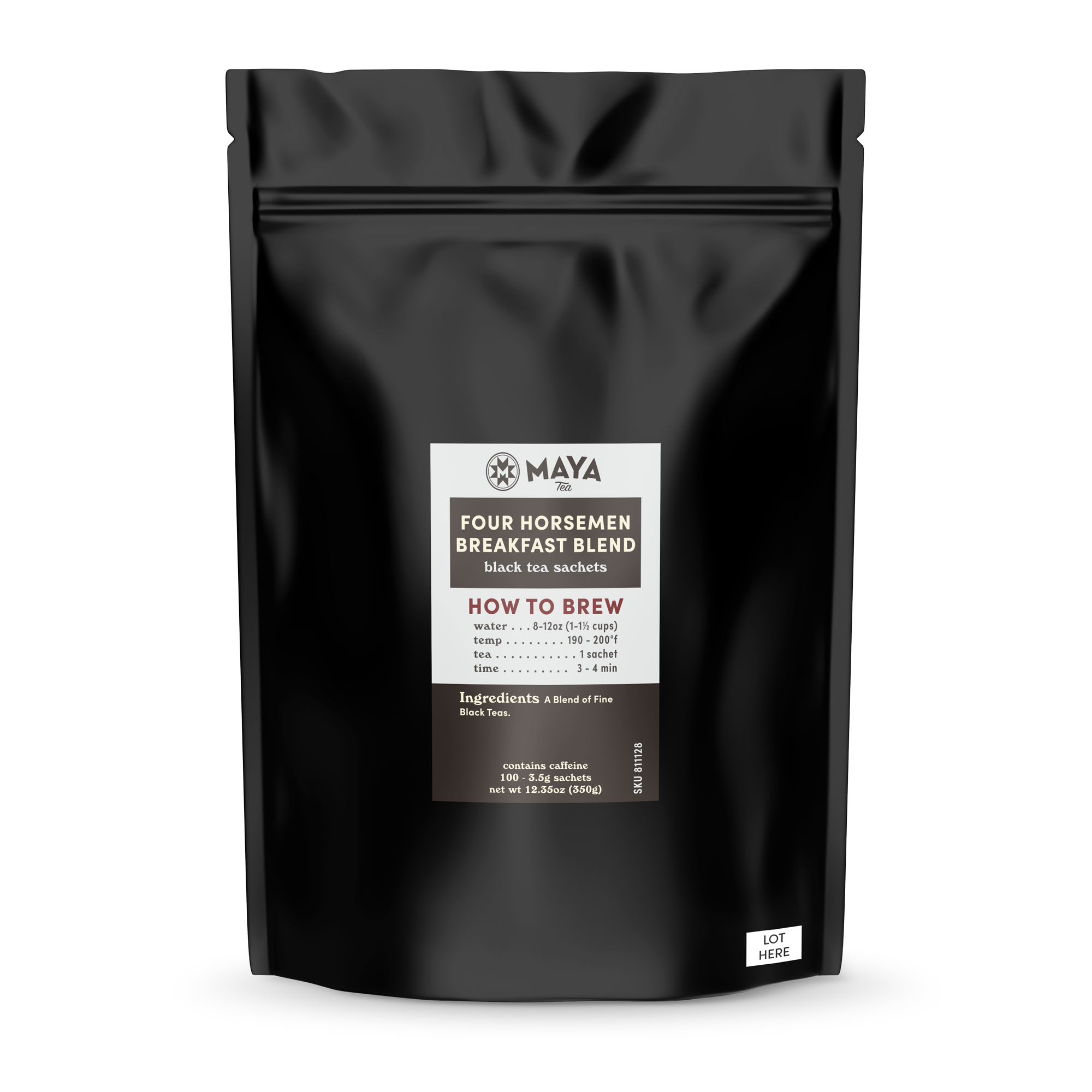 Four Horsemen Black - 100 Count Bulk Sachets
