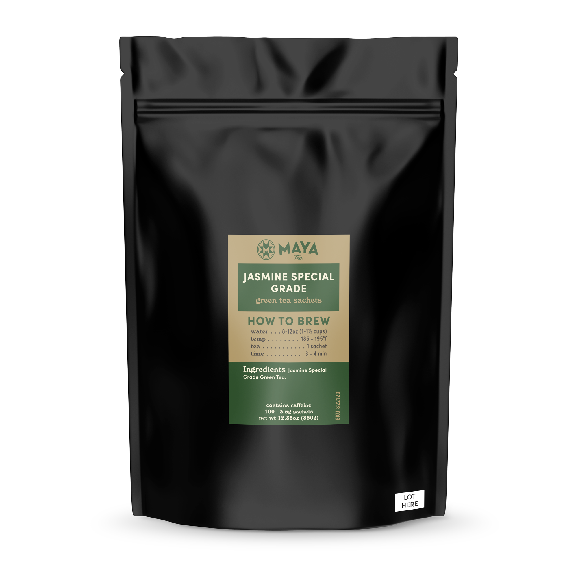 Jasmine Special Grade Green - 100 Count Bulk Sachets