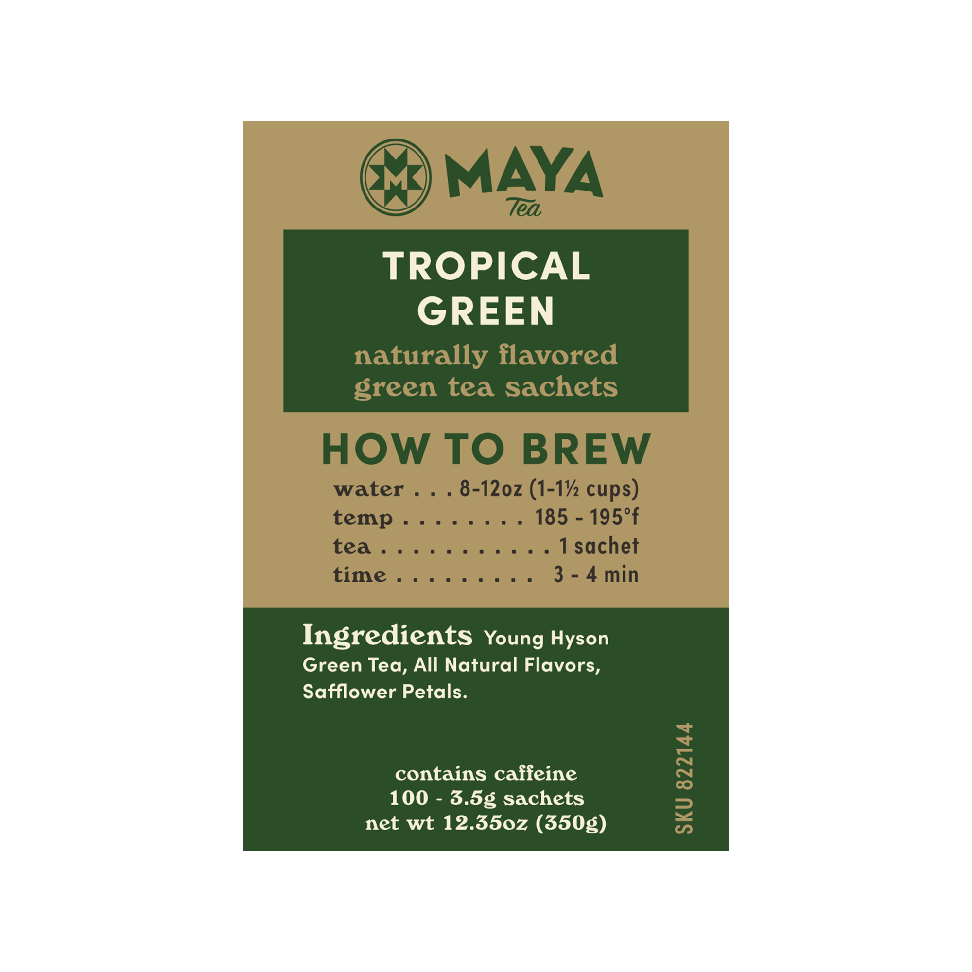 Tropical Green - 100 Count Bulk Sachets