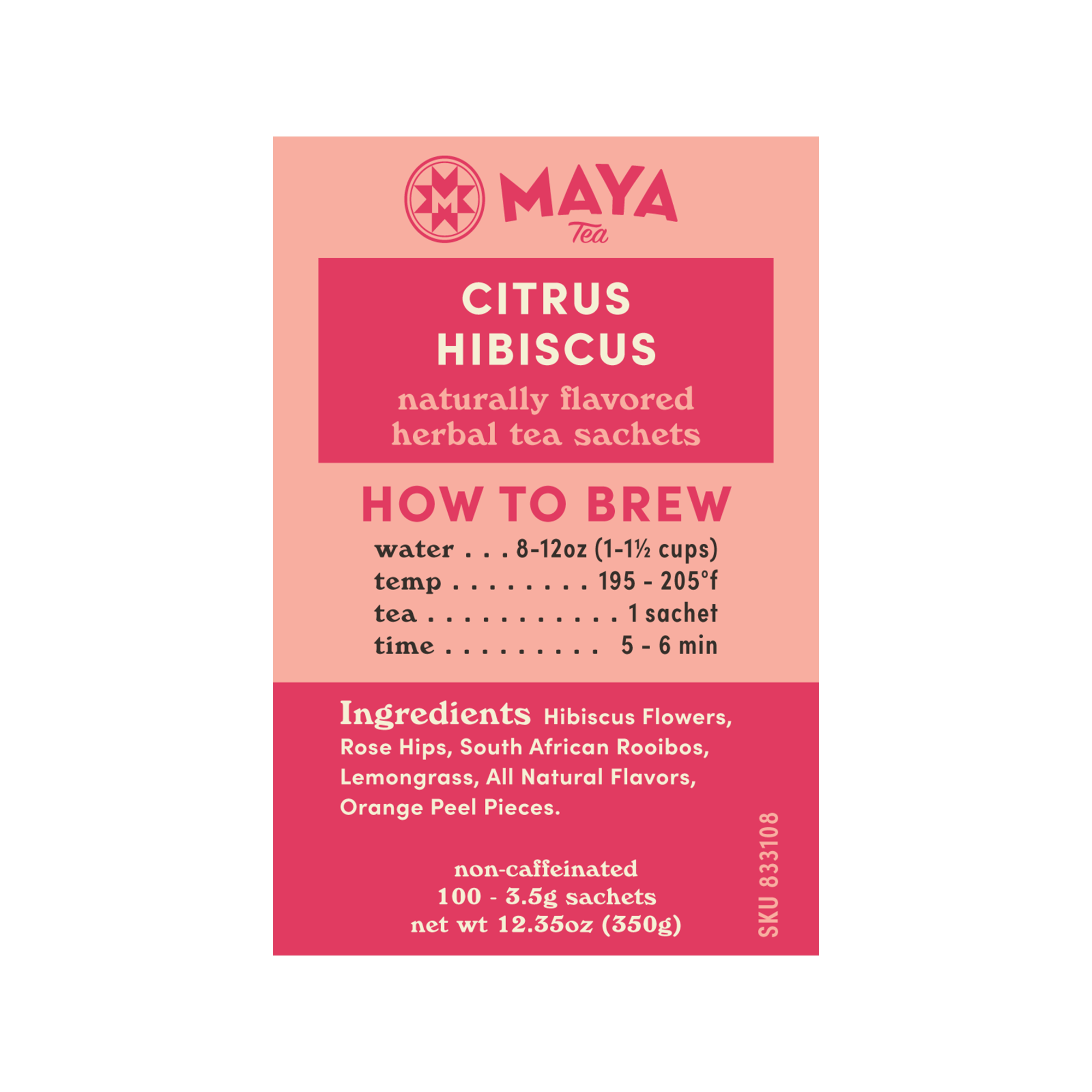 Citrus Hibiscus Herbal - 100 Count Bulk Sachets