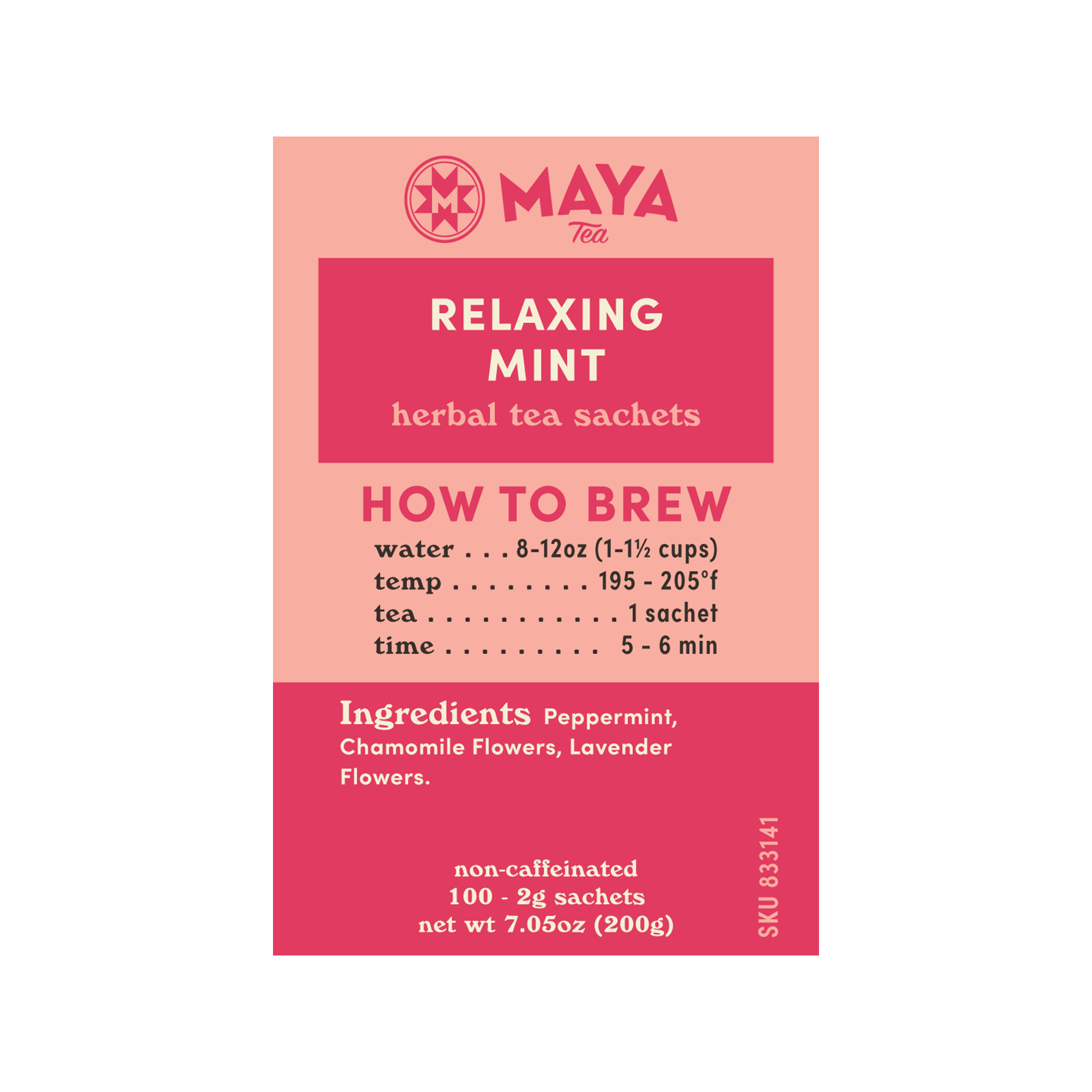 Relaxing Mint Herbal - 100 Count Bulk Sachets