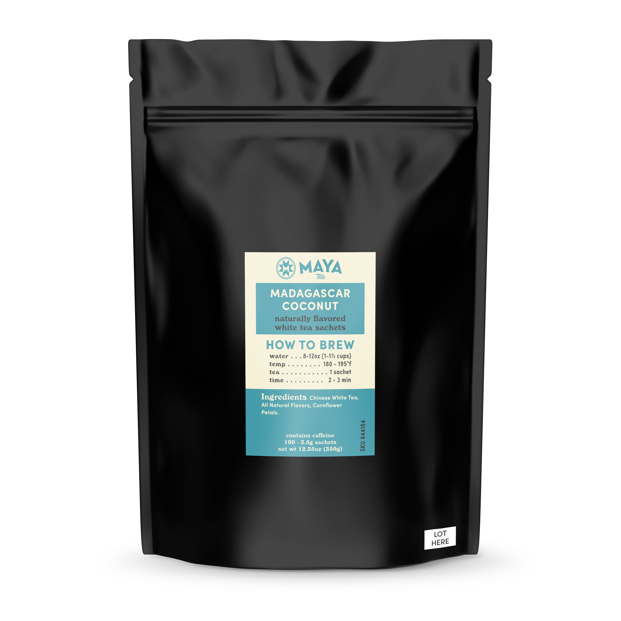 Madagascar Coconut White - 100 Count Bulk Sachets