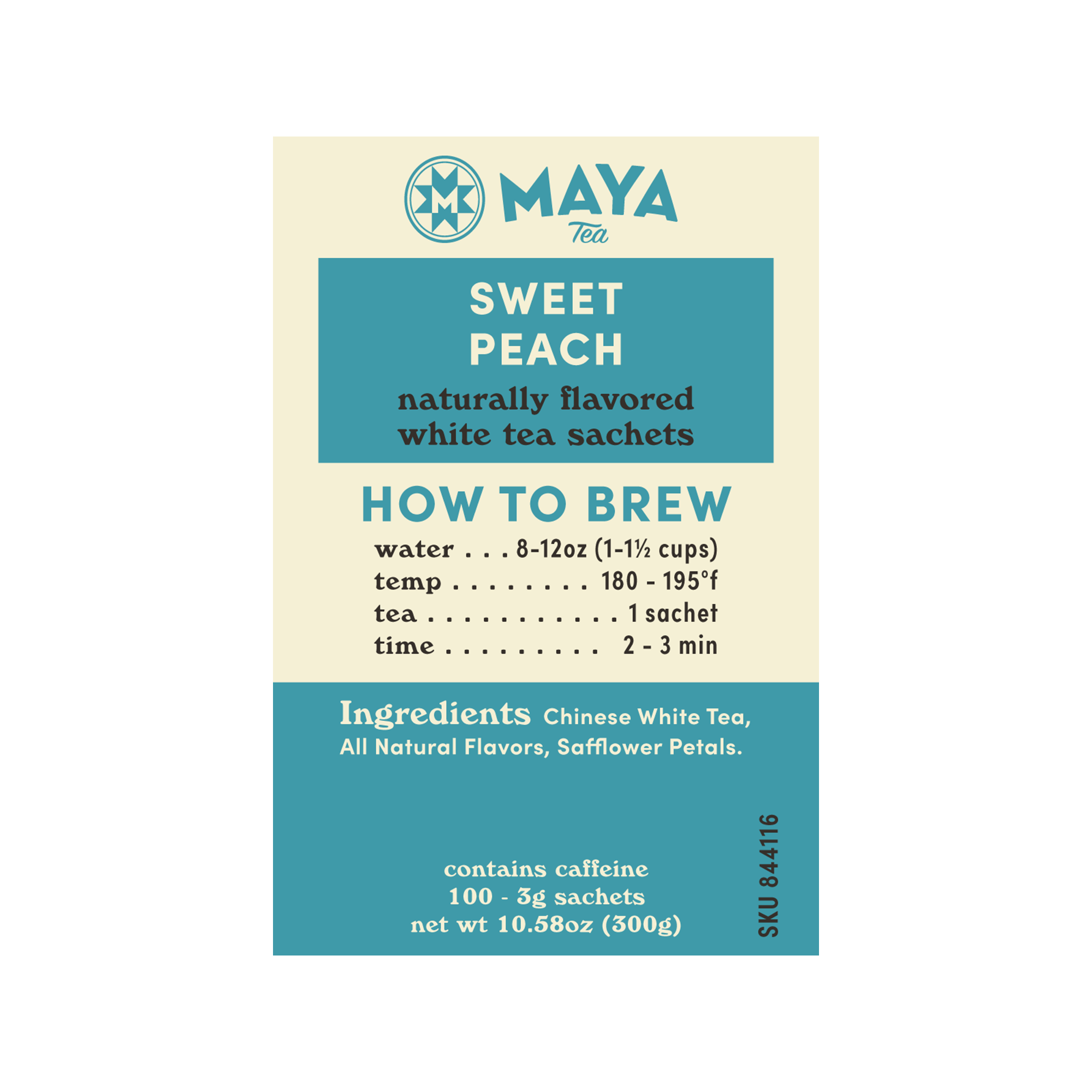 Sweet Peach White - 100 Count Bulk Sachets