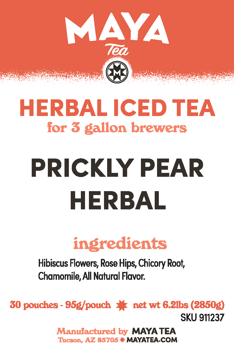 Prickly Pear Herbal - 30 Count Iced Tea Case