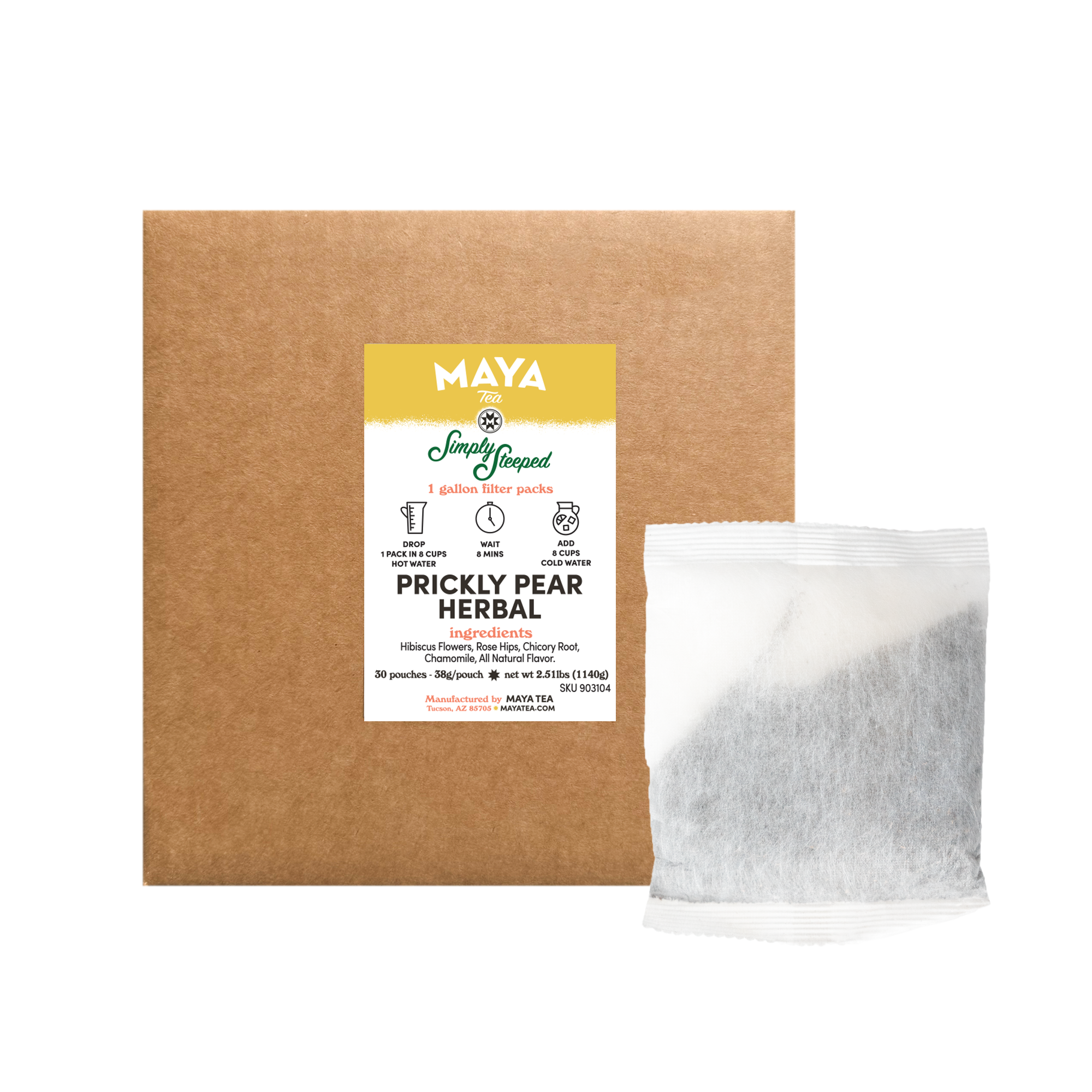 Prickly Pear Herbal - 30 Count Simply Steeped Case