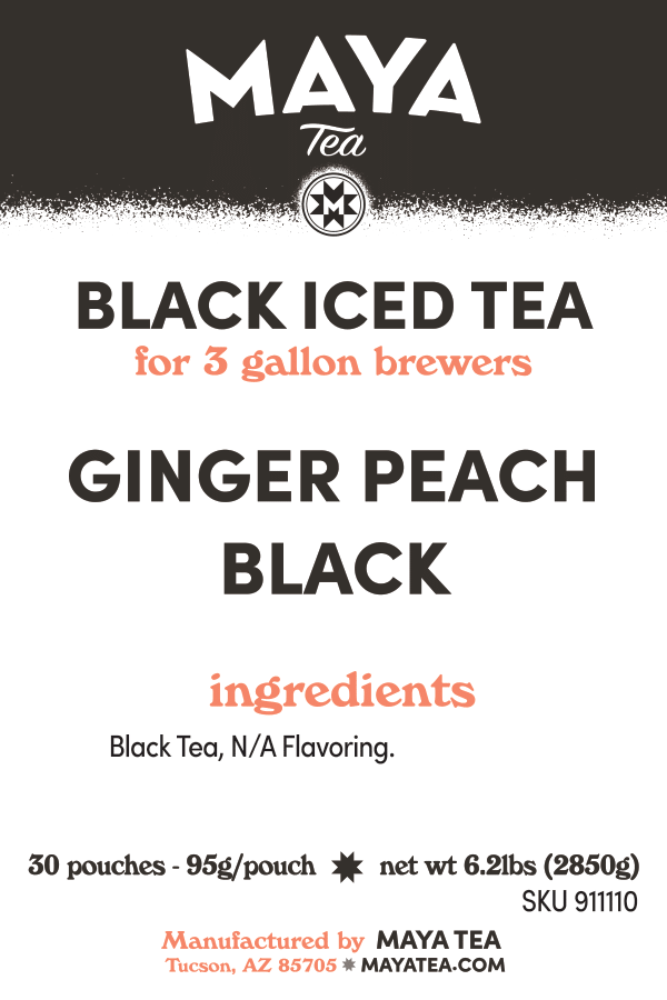 Ginger Peach Black - 30 Count Iced Tea Case