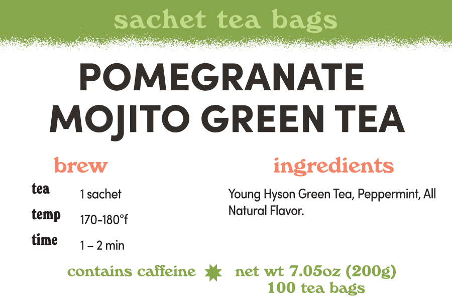 Pomegranate Mojito - 100 Count Bulk Sachets