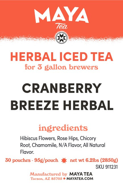Cranberry Breeze Herbal - 30 Count Iced Tea Case