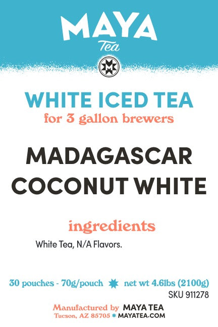 Madagascar Coconut White - 30 Count Iced Tea Case